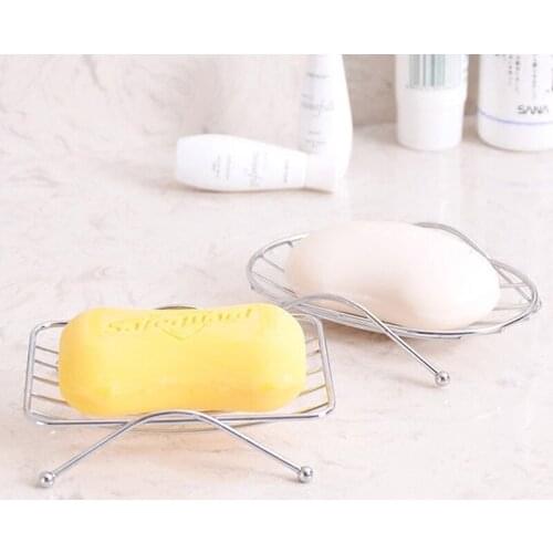 Stainless steel soap holder Bathroom soap holder Bathroom water storage soap box Stylish simple soap holder