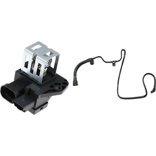 Radiator Fan Motor Relay Resistor with 1192Q7 Crankcase Breather Pipes Hose Assembly for Peugeot 206 207 307