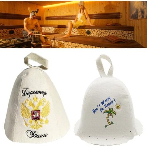 Wool Sauna Cap Wool Felt Sauna Felt Hat Sauna Shower Cap for Bath House Head Protection Women Kids Hair Protective Cap