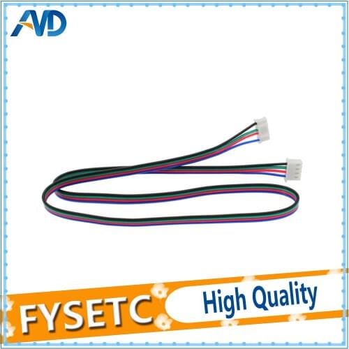 5pcs XH2.54 1 Meter Dupont Cable 4 pin Stepper Motor Wire Part Female to Female Black White Terminal Line 3D Printers Parts 800
