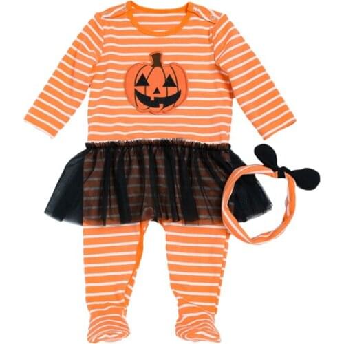 Girls Overalls for children Sliders Romper Halloween Baby Boy Clothes for Newborn Clothing 0-24 months cotton Long Sleeve suits
