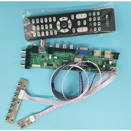 Kit For N140BGE-L22/N140BGE-LB2 1366X768 Signal controller board DVB-T remote TV LVDS USB AV WLED VGA LED HDMI digital 40pin 14"