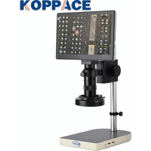 KOPPACE 100X Mobile Phone Maintenance Microscope 2 Million Pixel HDMI HD Camera 9 inch display Industrial Microscope