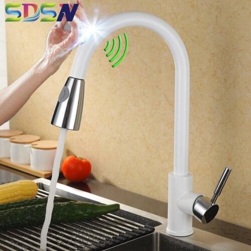 Kitchen Faucet SDSN Touch Kitchen Faucets Pull Down Kitchen Mixer Tap Quality Stainless Steel Sensor Kitchen Sink Faucets