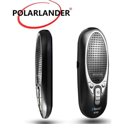 Extreme Thin Mini Bluetooth Car Kit Voice-activated Wire With Car Charger Sun Visor Clip Bluetooth Speakerphon Handsfree