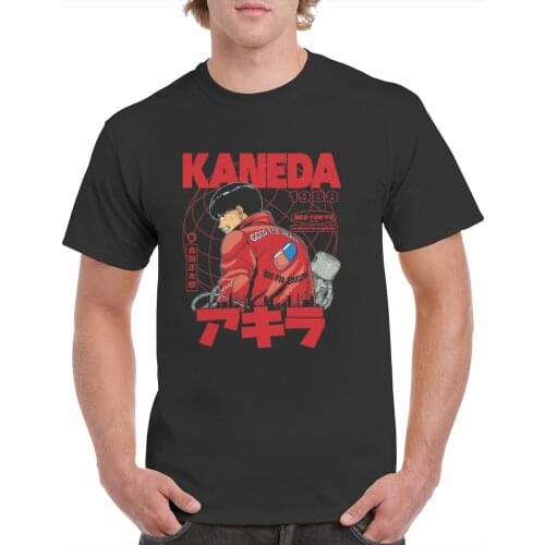 Fashion Hot Men Japanese Anime T-Shirt Summer Casual Hip Hop Short Sleeve Tshirt Cartoon Streetwear Akira anime T Shirt