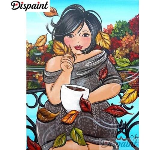 Dispaint Full Square/Round Drill 5D DIY Diamond Painting "Cartoon beauty" 3D Embroidery Cross Stitch Home Decor Gift A06312