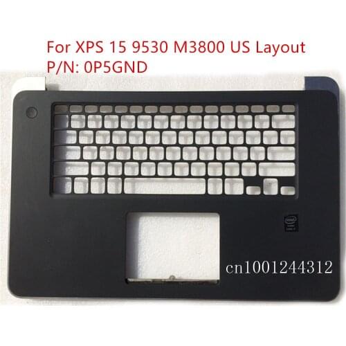 New Original For DELL XPS15 9530 Precision M3800 Palmrest Upper Case Keyboard Bezel Cover 0P5GND