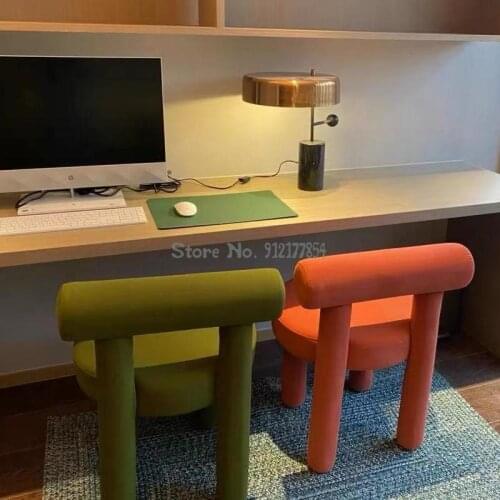2021 new creative computer chair home comfortable sedentary net red popular bedroom makeup stool dining chair Nordic