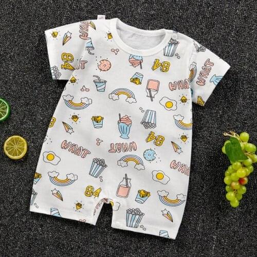 New cartoon short Newborn Baby Clothes pure cotton Summer Rompers Kids Baby Girl Jumpsuit Toddler Costume for boys romper