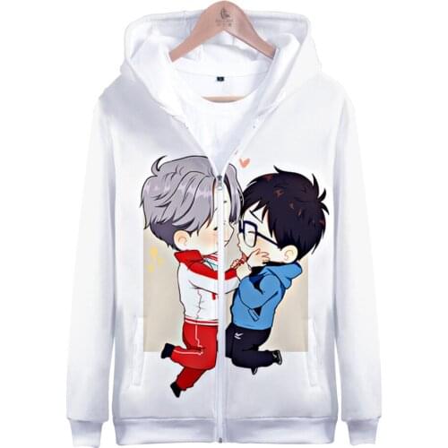 New Yaoi 3D Printed Zipper Hoodies Men/Women Fashion Long Sleeve Hooded Sweatshirt Hot Sale Streetwear Tops