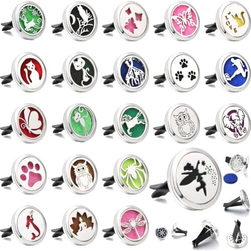 New Aromatherapy Jewelry Car Air Freshener Owl Perfume Locket Essential Oil Diffuser Car Perfume Diffuser Locket Pendant Gift