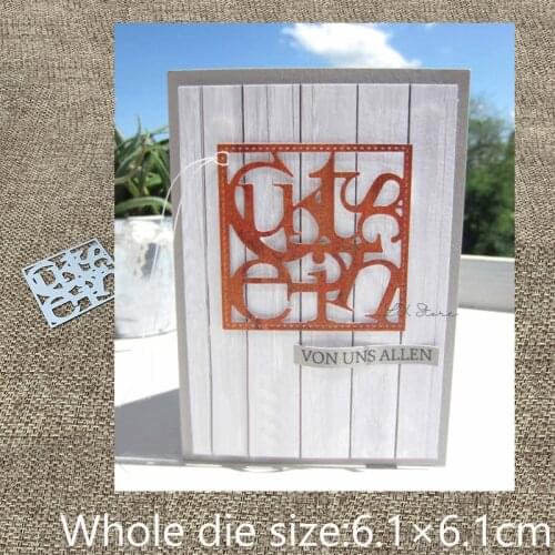 New Design Craft Metal Cutting Die German Voucher frame decoration scrapbook die cuts Album Paper Card Craft Embossing die cuts