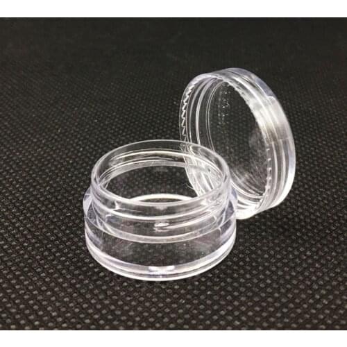 1000pcs 2g 3g 5g 10g 15g 20g Portable Plastic Cosmetic Empty Jars Clear Bottles Eyeshadow Makeup Cream Lip Balm Container