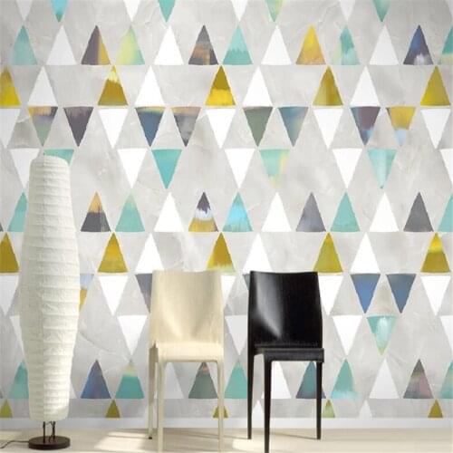 Custom 3D Wall Mural Modern Simple Stereo Geometric Photo Wallpaper Living Room Bedroom Home Decor Papel De Parede Sala Frescoes