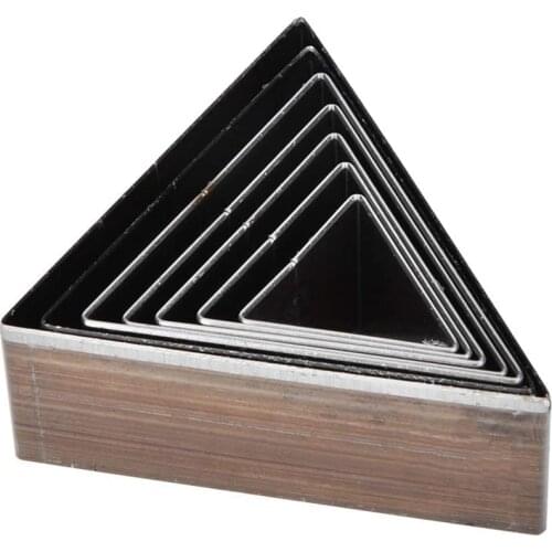 Die Punch Cutter, 7 Pcs 20-50mm Punching Tool DIY Triangular Shape Leather Cutting Die for Leather Crafts