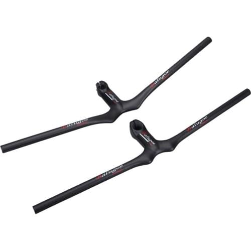 Scale-free 3k ultra-light full carbon fiber mountain bike one-piece one piece thighed carbon handlebar and saddle