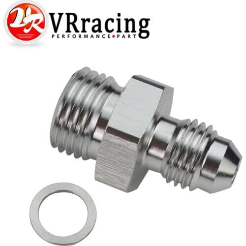 VR - AN4-6AN MALE to Straight Cut Male AN4-6AN Fittings Adaptor + gasket VR-SL920-04-06-071