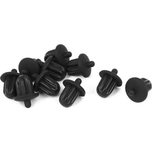 10x Black Rubber 6.35mm Audio Jack PC DVD Microphone Socket Dust Cover-Hot