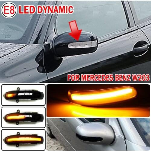 2pcs Dynamic Blinker For Mercedes Benz C T-Modell (S 203) (2000-2007.04) LED Turn Signal Mirror Light Flasher Arrow