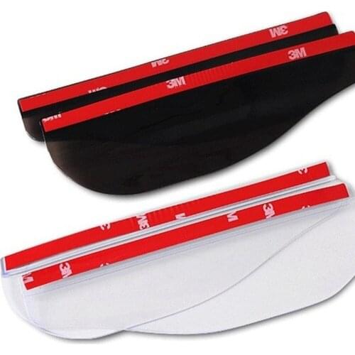 2 Pieces Auto Car View Side Rain Shield Flexible Protector For Car Car side Mirror waterproof Sun Visor Rain Eyebrow