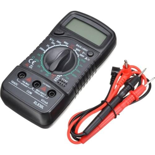 DC AC LCD Digital Multimeter Voltage Freguency Multifunction Volt Tester Test Current Voltmeter Ammeter Meter