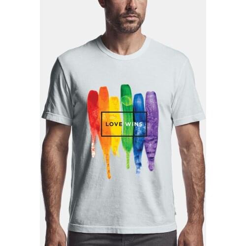 Gay clothes 2021 New Summer Weekend T Shirt O-Neck anime Print Harajuku Oversized Fashion Hip Hop Men Tops