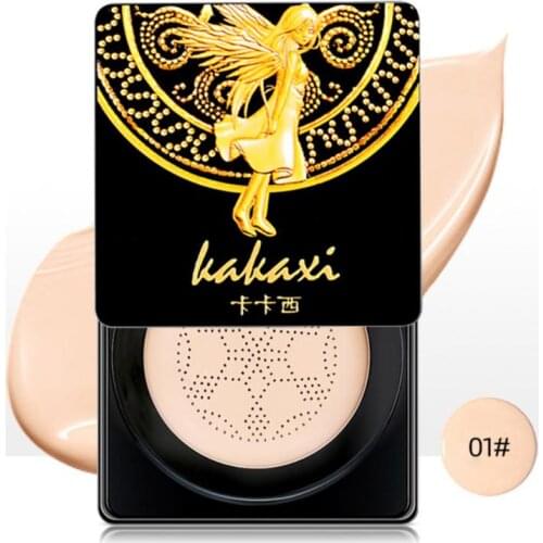 Mushroom Head Make Up Air Cushion Foudation Moisturizing Natural Brightening Concealer Primer Makeup With Mushroom Puff TSLM1