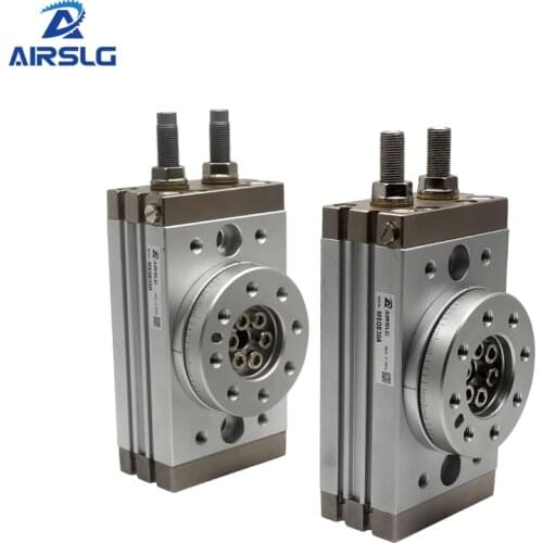 HRQ Pneumatic rotary table swing cylinder rack and pinion 0 to 190 degrees HRQ10 HRQ20 HRQ30 HRQ50 HRQ70 HRQ10A HRQ20A HRQ30A