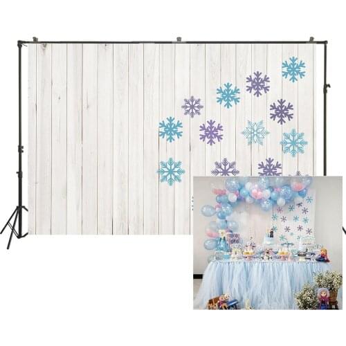 HUAYI Photography Backdrop Birthday Party Baby Shower Child Photo Background snowflake Newborn Studio Photo Booth BackdropW-2264