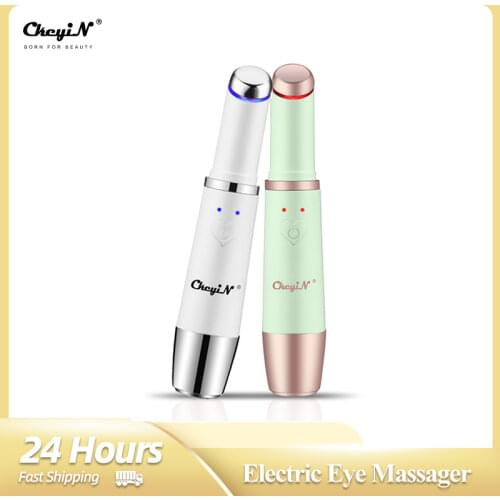 CkeyiN Ionic Eye Facial Massager Vibration Wand Anti-wrinkle for Dark Circle Puffiness Eye Fatigue Anti-wrinkle USB Rechargeable