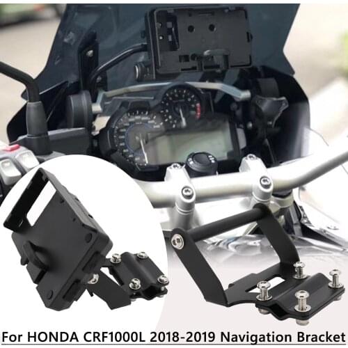 Motorcycle accessories Navigation Bracket For HONDA Africa Twin CRF1000L CRF 1000 L 2018-2019 GPS Navigation Plate Bracket Kit