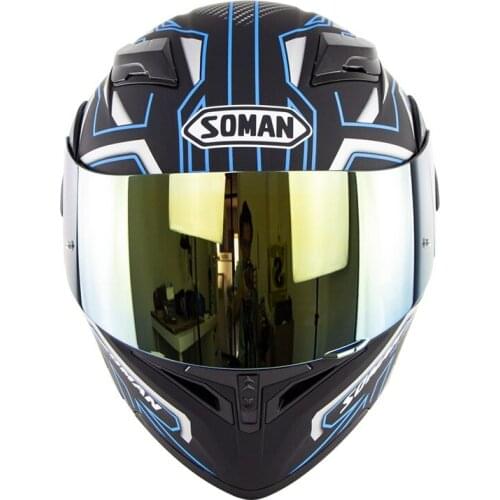 Motorcycle helmet with double lens uncovering helmet riding four seasons safety motorcycle helmet with K5 color piece