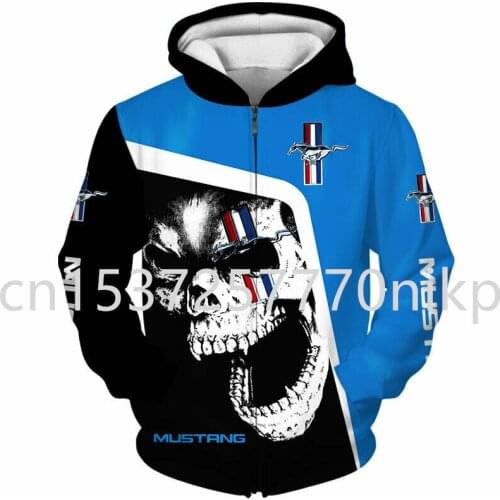 2021 New Mustang Brand Mens Hoodie 3D Anime Streetwear Hip Hop Mens Clothes Oversized Hoodie High Quality Harajuku Sweatshirt