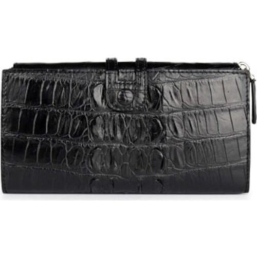 Yuanhui new crocodile male crocodile bag Thailand Siam crocodile buckles male long handbags men clutch bag men wallet