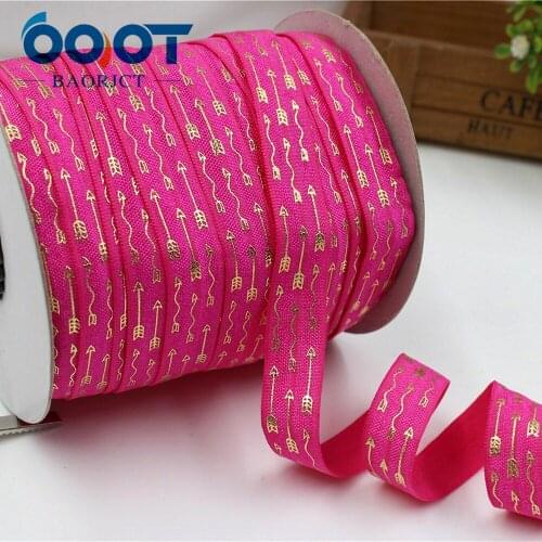 OOOT BAORJCT,1762842, 5/8'' 16MM Bronzing elasticity Ribbon , 10 yards DIY handmade hair accessories Material , free shipping