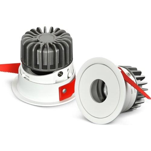 Dimmable LED Downlight 7W 12W 15W Round Recessed Lamp AC220V 110V Bulb Bedroom Kitchen Indoor Anti Glare Spot Lighting