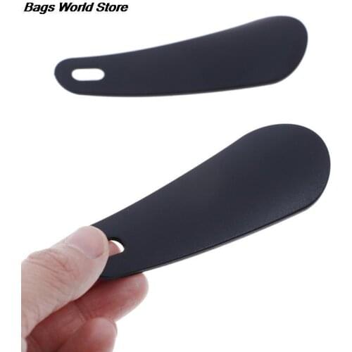 11cm 2Pcs Professional Black Plastic Shoe Horn Spoon Shoehorn Handle Shoehorn Shoe Lifter Tool