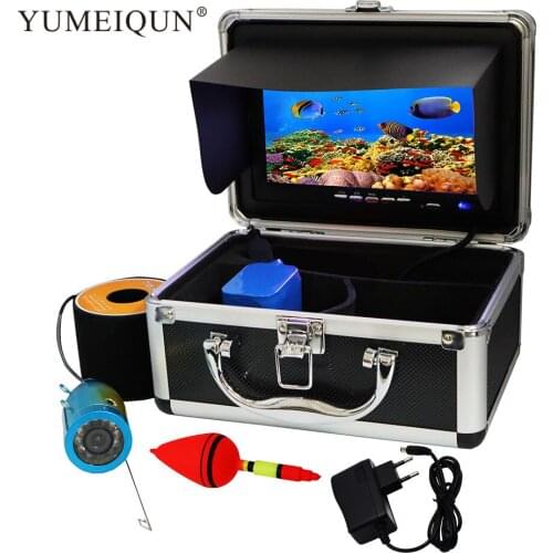 Fish Finder Underwater Fishing Camera HD 1000TVL 7 Inch 12 PCS Infrared LED Camera Ice Fishing Fish Finder