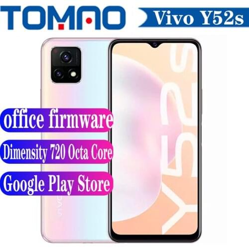 New Vivo Y52s 5G Cell phone Octa Core Dimensity 720 6.58“ 90Hz 48MP Rear Camera 5000mAh big Battery 18W 8GB RAM 128/256GB ROM