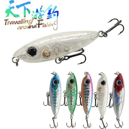 TAF Mini Pencil Lures 45mm 3.1g Topwater Floating Wobblers Trout Pike Fishing Lure Artificial Bait Hard Swimbait Fishing Tackle