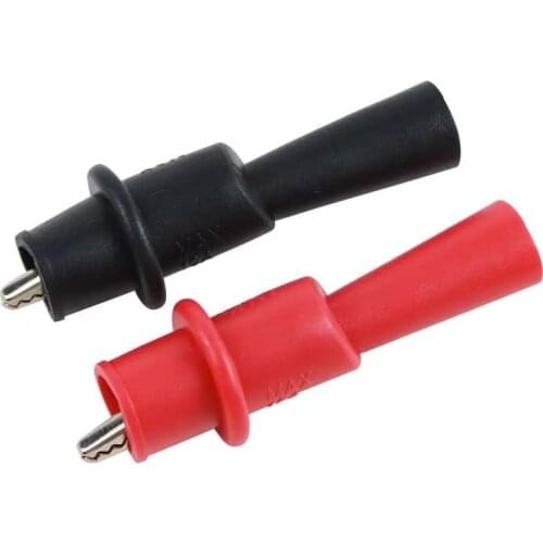 1 Pair Alligator Crocodile Test Clip Clamp For Multimeter Tester Probe New Capacitance probe extension clip