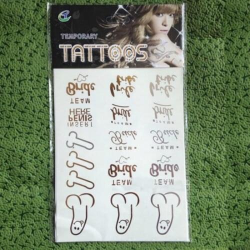 1Pcs Creative Waterproof Team Bride Tribe Flash Temporary Tattoo Sticker Love Bachelorette Party Bridesmaid Shower Wedding Decor