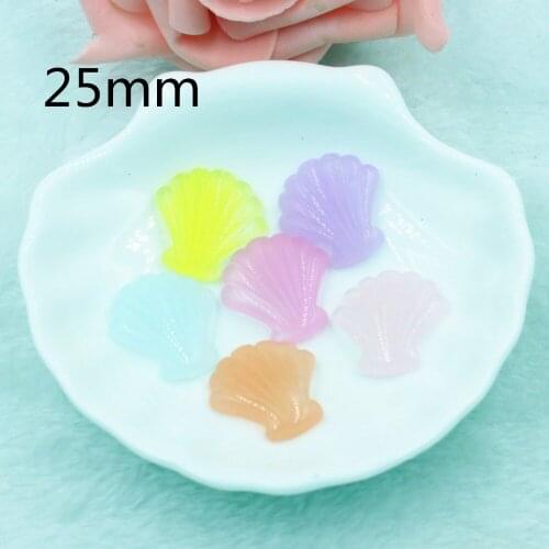 10pcs/lot DIY resin cabochons accessories flat back resin kawaii shell mix colors