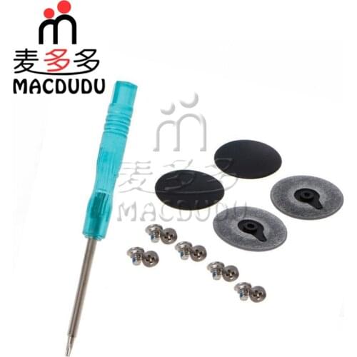 100Set/Lot New Laptop Rubber Bottom Case Cover Feet Foot Kit+Screws Set+Tools For Macbook Pro Retina13" 15" A1502 A1398 A1425
