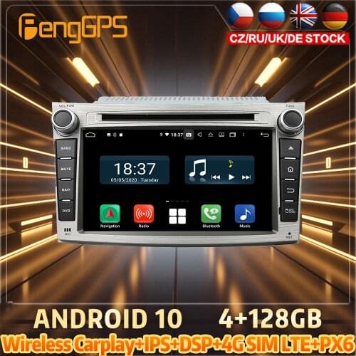 128G Android10 PX6 DSP For Subaru Legacy Outback 2009 Car DVD GPS Navigation Auto Radio Stereo Multifunction CarPlay HeadUnit