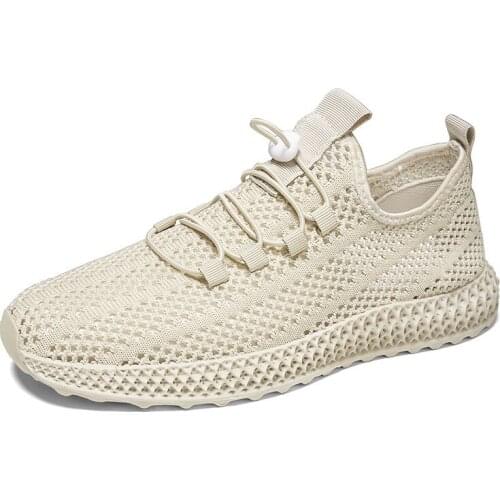 2021Summer Style Breathable Casual Shoes White Single Mesh Sports Running Shoes for Men Zapatillas Hombre