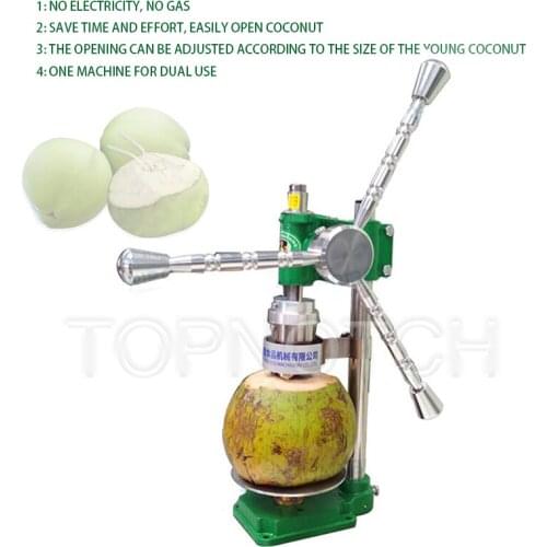 2021 Hand Press Coconut Opening Machine Hole Opener Green Coconut Punching Machine