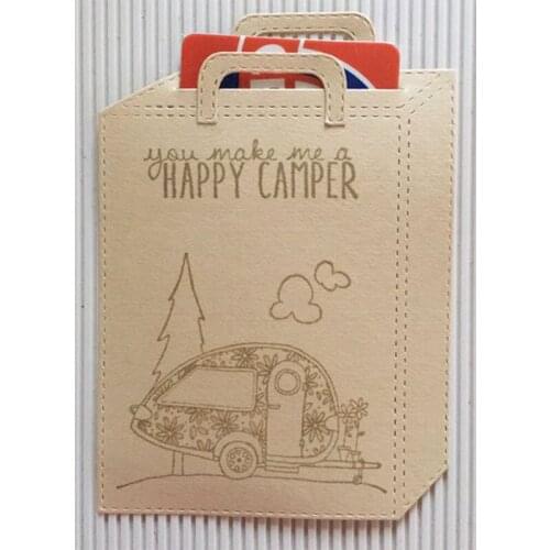 Cuboid Portable Handbag Metal Cutting Dies Stencils For DIY Scrapbooking Photo Craft Decorative Embossing Suit Paper Card Die