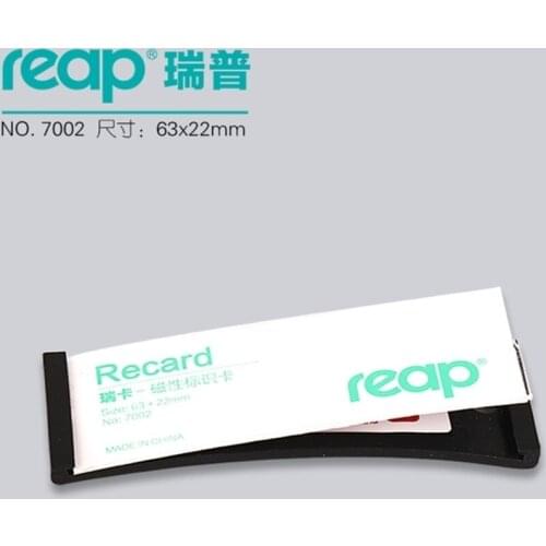 Reap7002j 10pcs/1 Lot Abs 68*22mm Name Tag Badge Holder Pin Badges Id Holders Work Employee Card